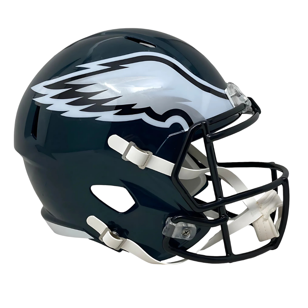 AJ Brown Autographed Eagles Full Sized SuperBowl LIX Helmet