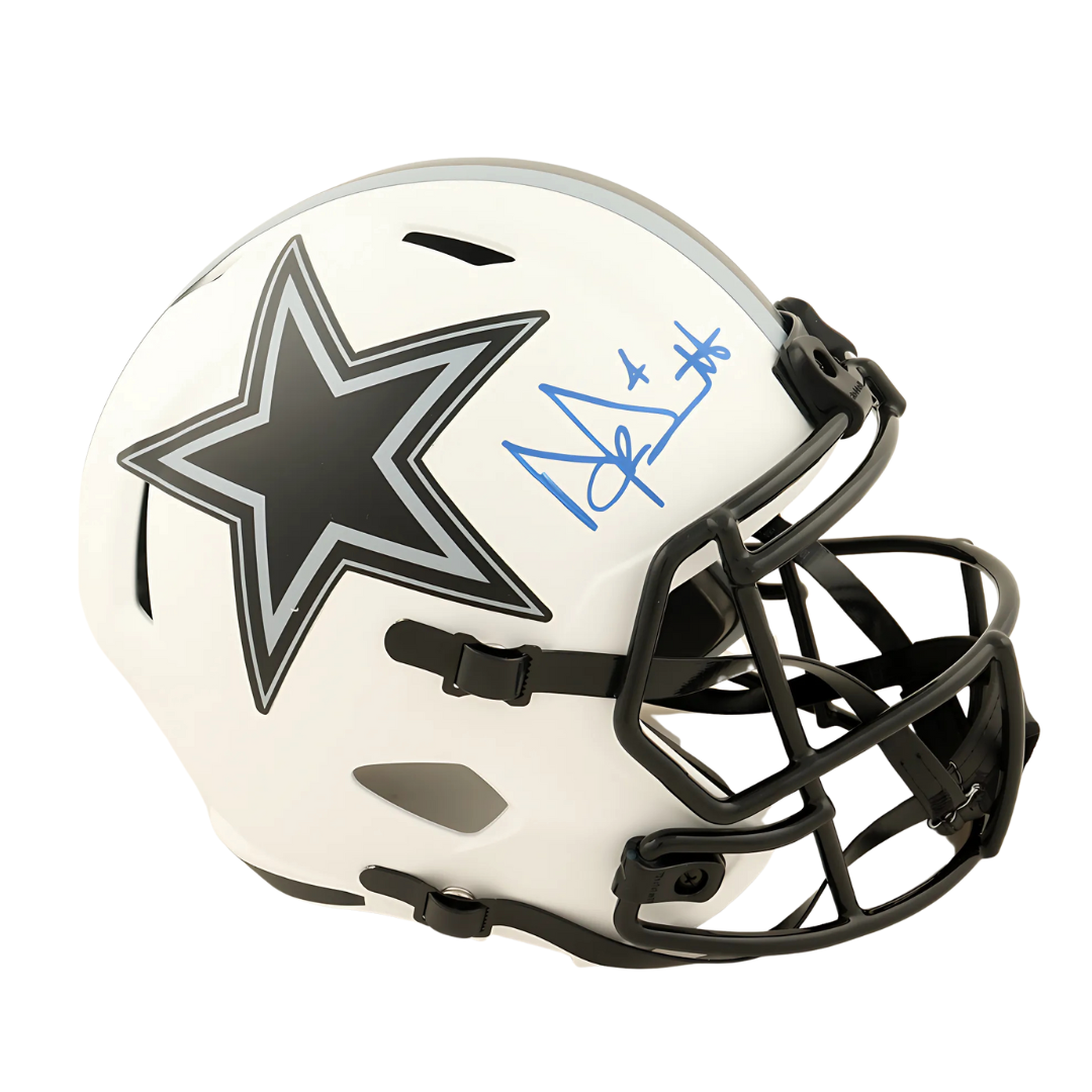 Dak Prescott Autographed Cowboys Lunar Eclipse Speed Helmet
