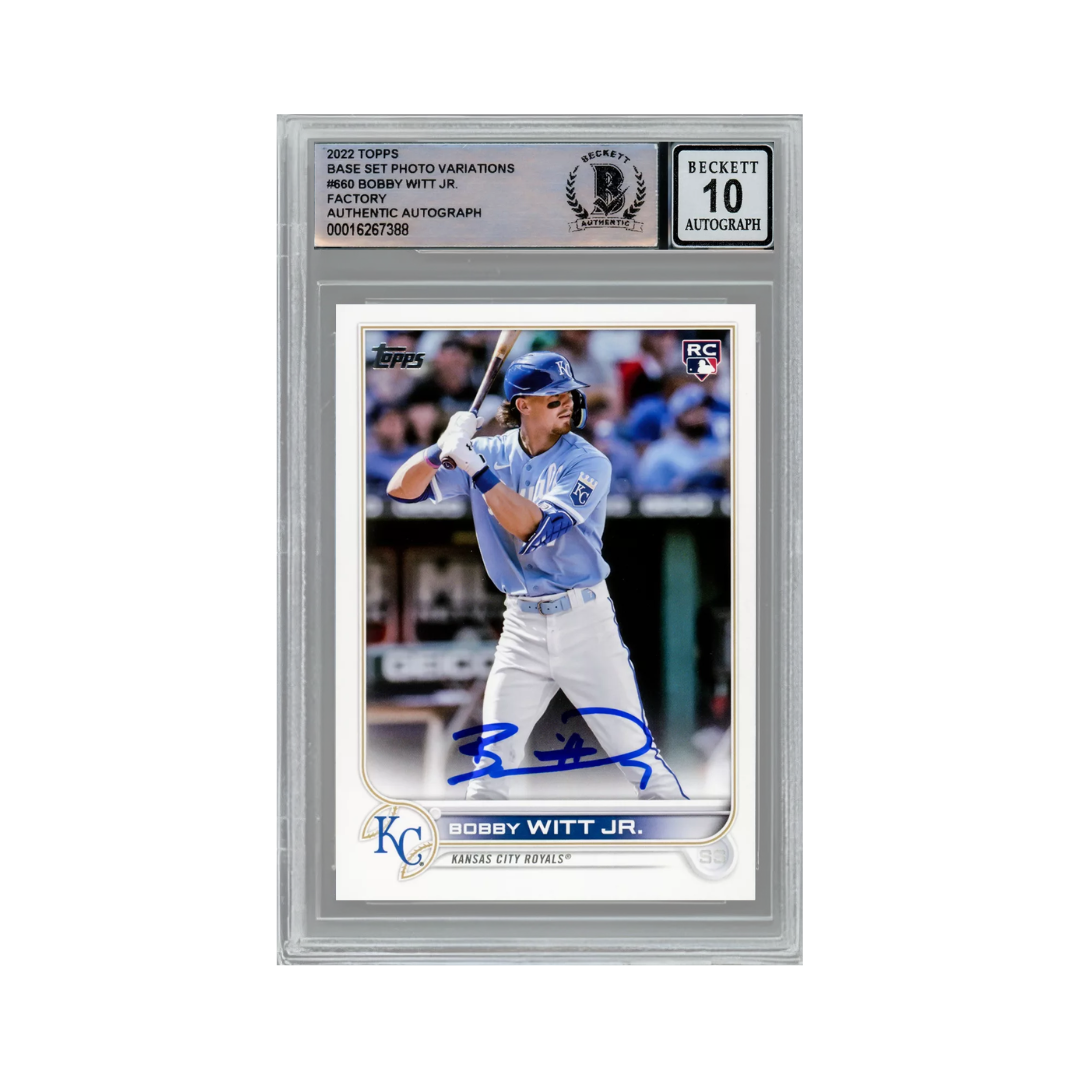 Bobby Witt JR. Autographed Rookie Card