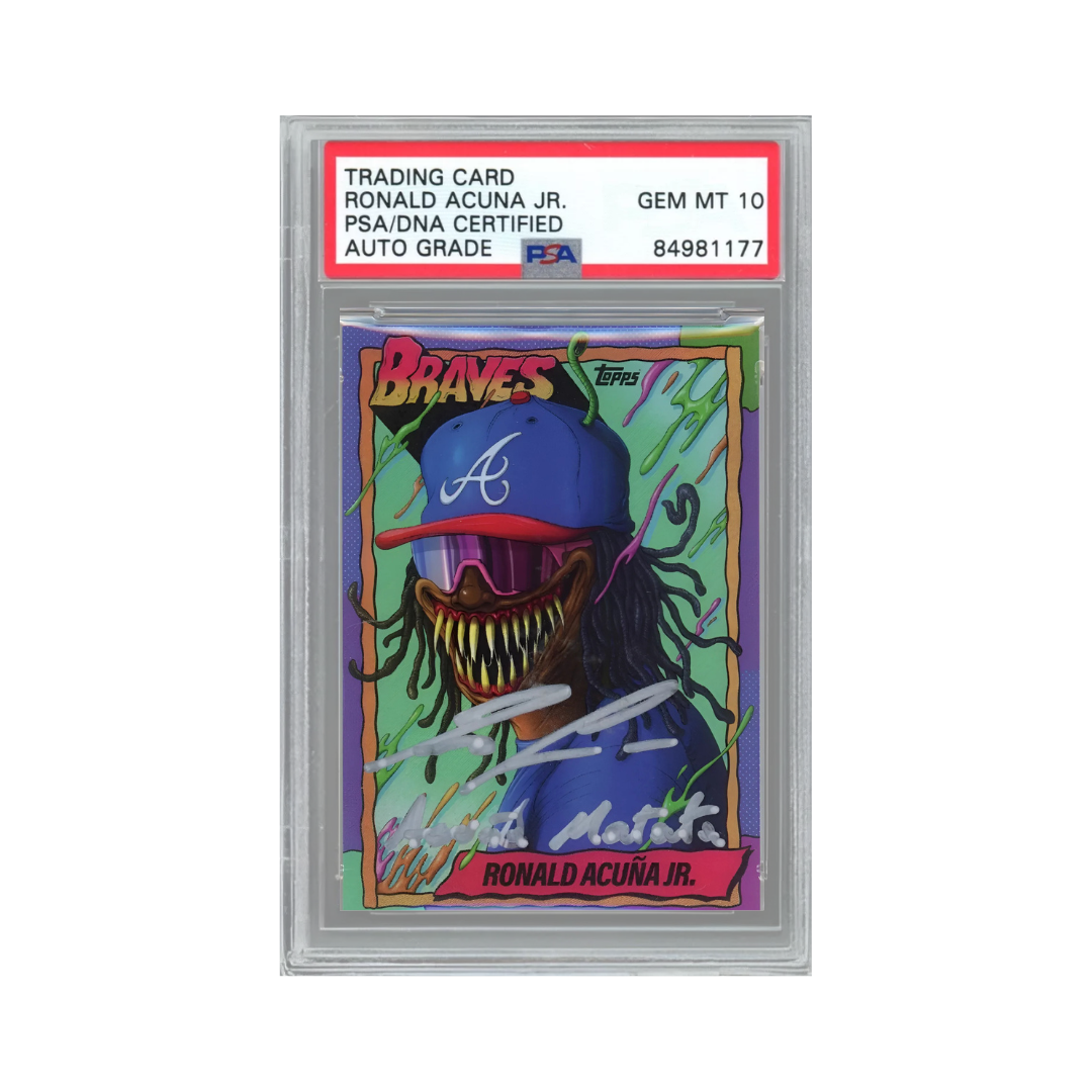 Ronald Acuna Jr. Auto w/"Acuna Matata" inscription