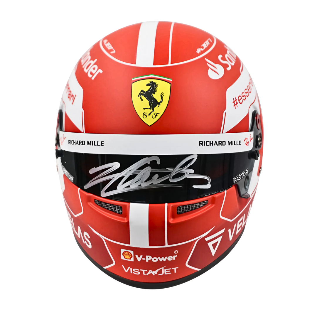 Charles Leclerc Signed Ferrari 1:2 Helmet