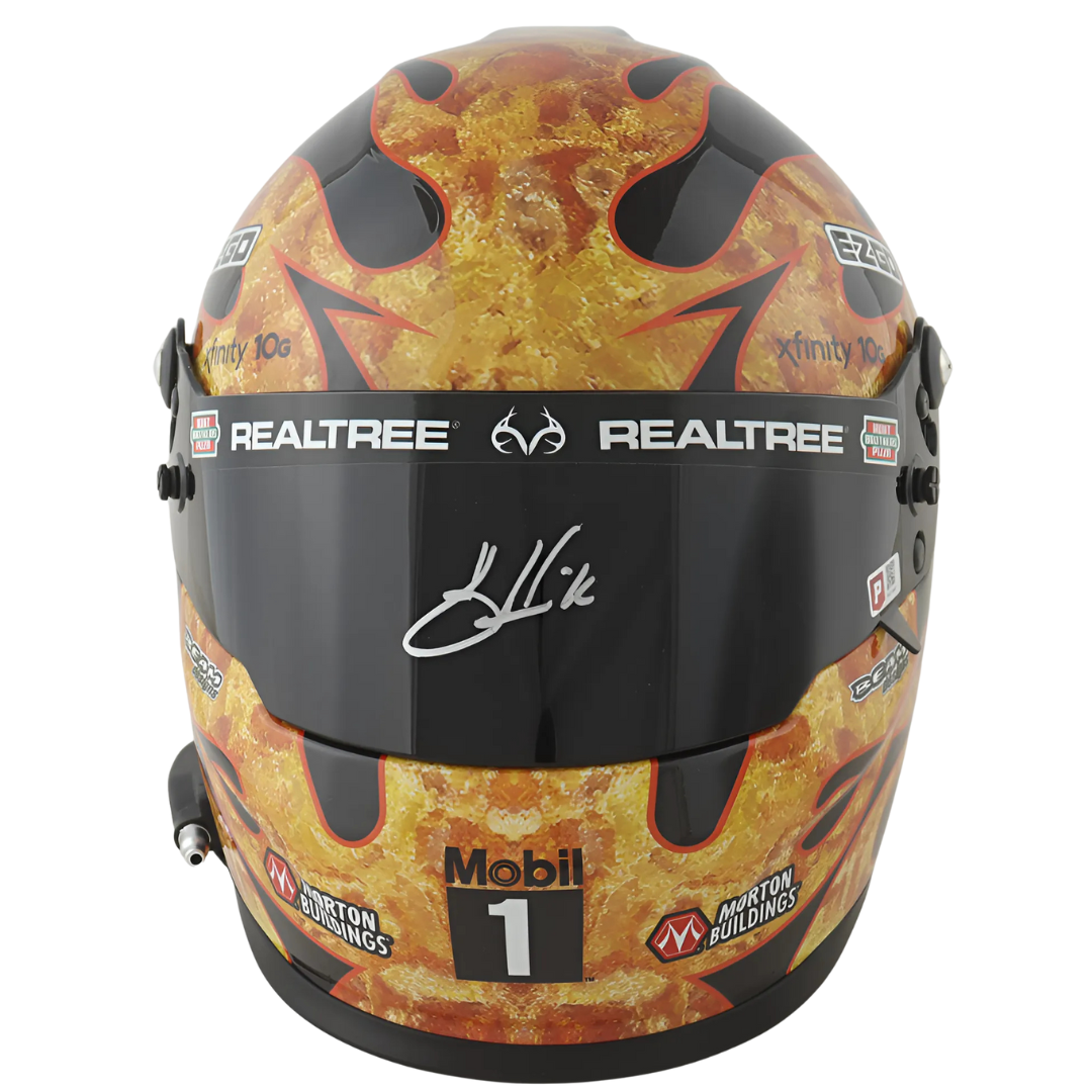 Kevin Harvick Signed Mobil 1 "Fire Smoke" Full-Size Helmet