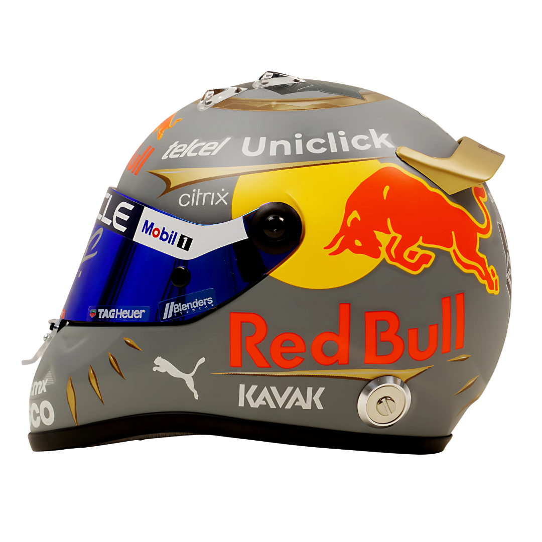 Sergio "Checo" Perez Signed Red Bull "Disney Black Panther" 1:2 Scale Racing Helmet