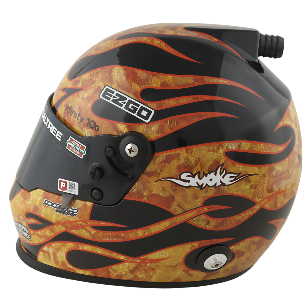 Kevin Harvick Signed Mobil 1 "Fire Smoke" Full-Size Helmet