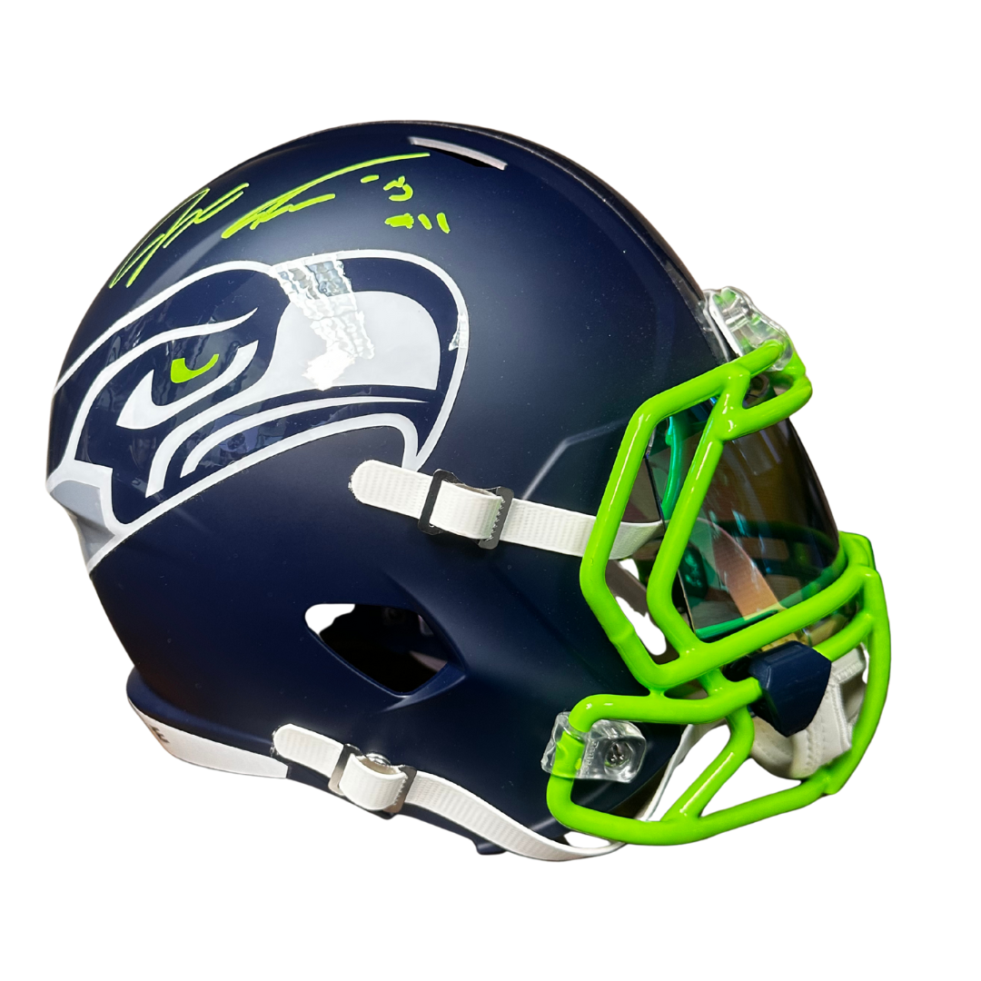 Jaxon Smith-Njigba Signed Seattle Seahawks Helmet - The Crown Collection