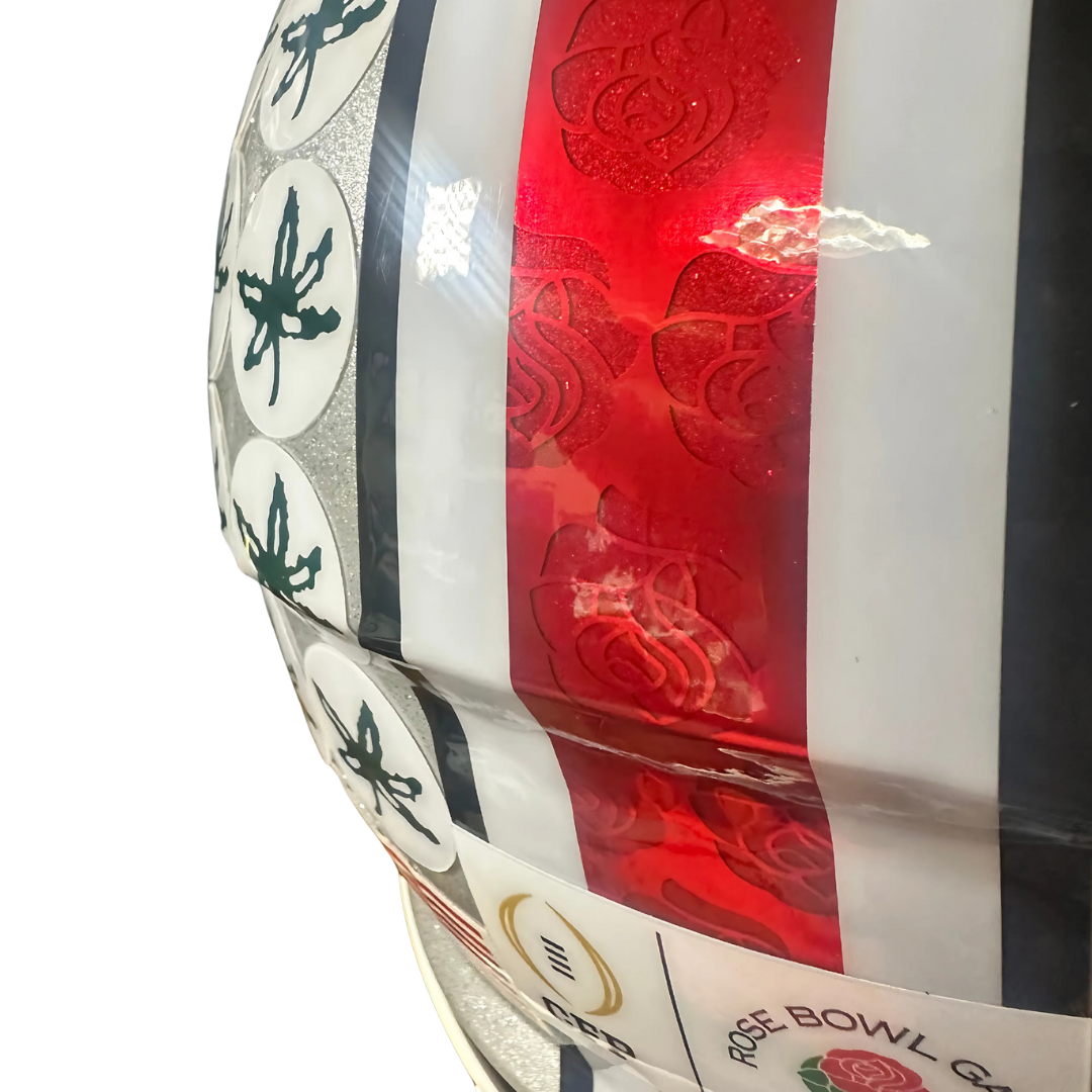 Jeremiah Smith Signed Authentic 2024 Ohio State Rose Bowl Helmet - The Crown Collection: