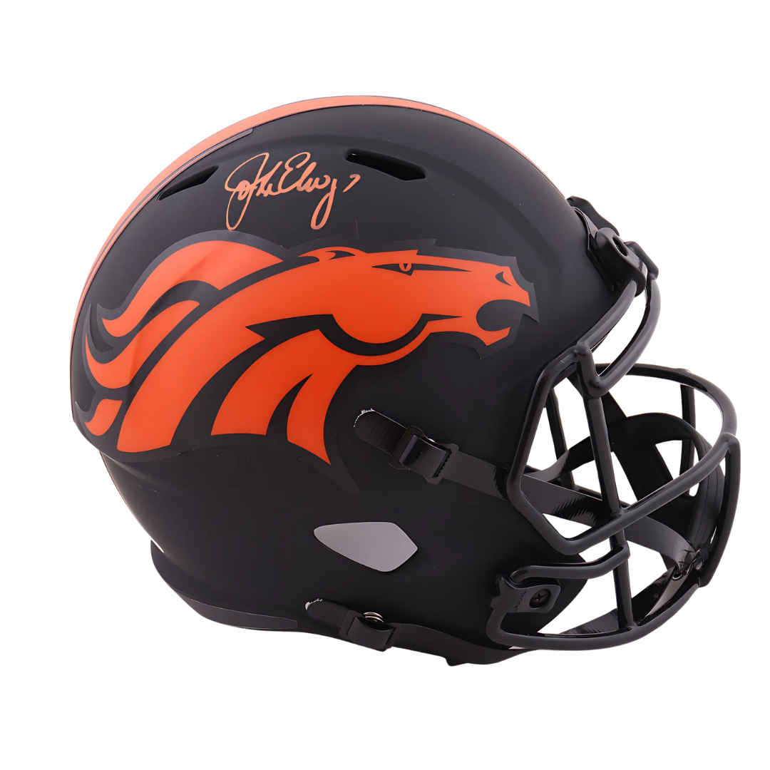 John Elway Signed Broncos Full-Size Eclipse Helmet