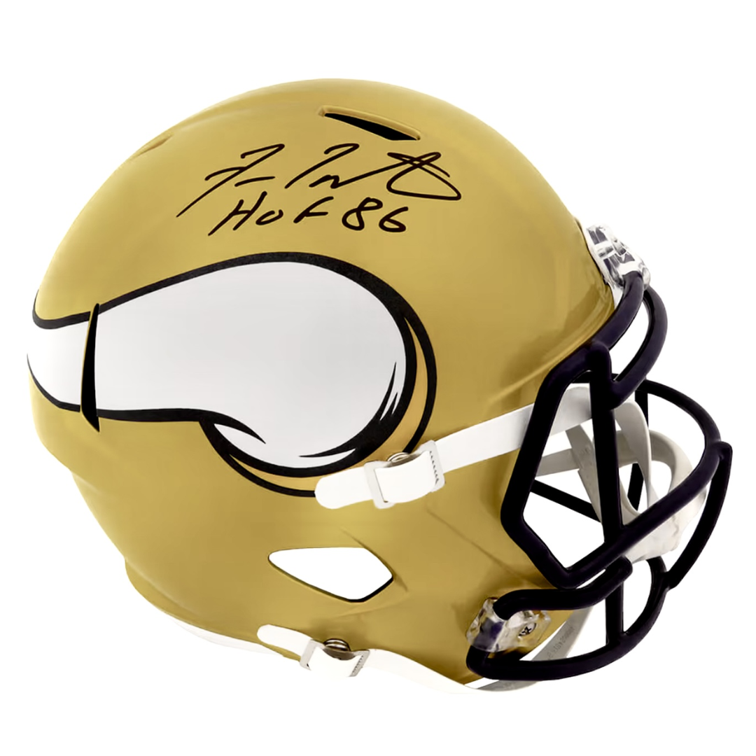 Fran Tarkenton Signed Minnesota Vikings Full Size Helmet w/HOF'86