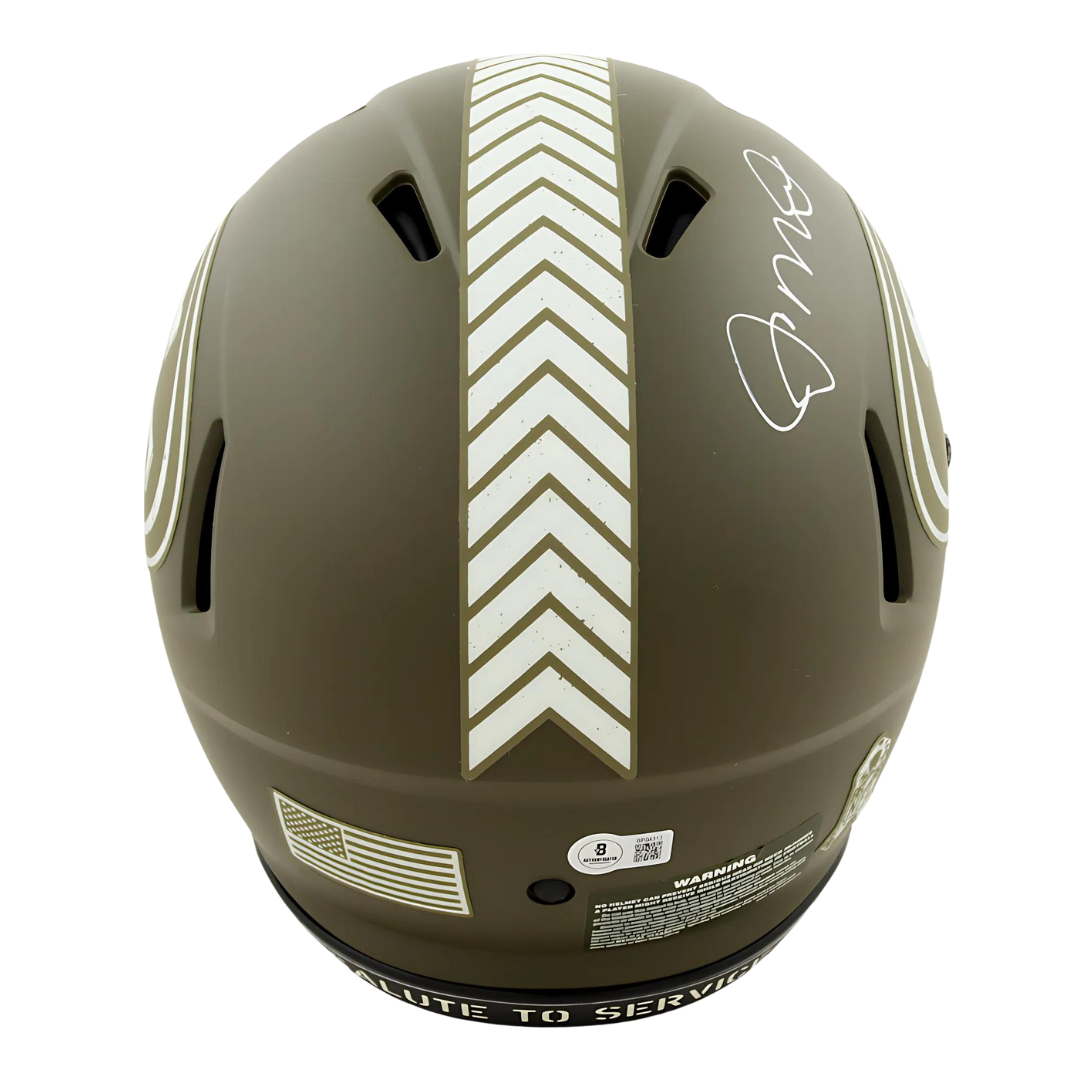 Joe Montana Signed 49ers Salute to Service Full-Size Authentic On-Field Helmet