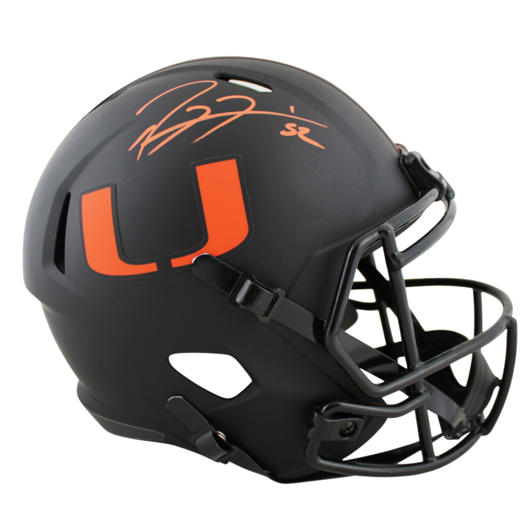 Ray Lewis Signed Miami Hurricanes Full-Size Helmet