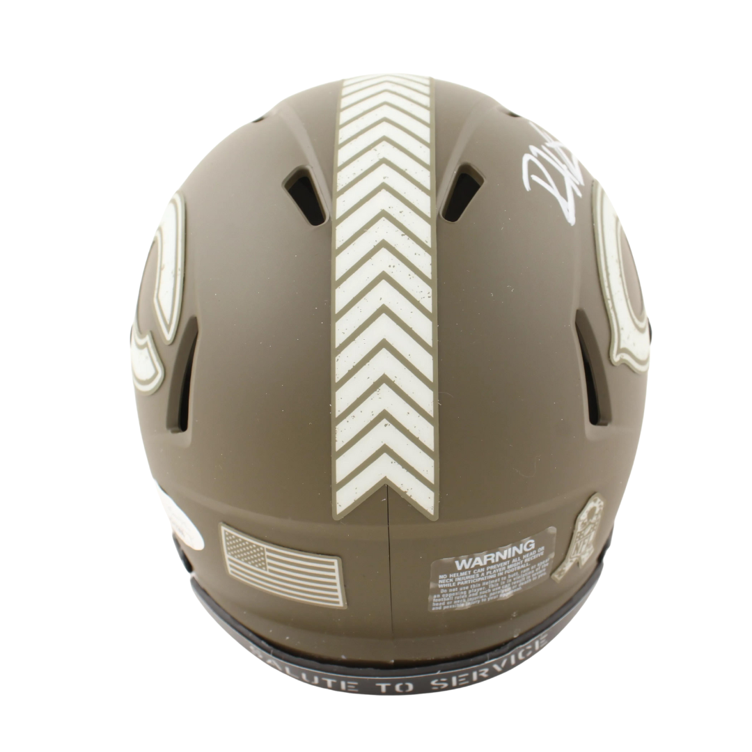 Devin Hester Signed Bears Salute To Service Alternate Speed Mini Helmet