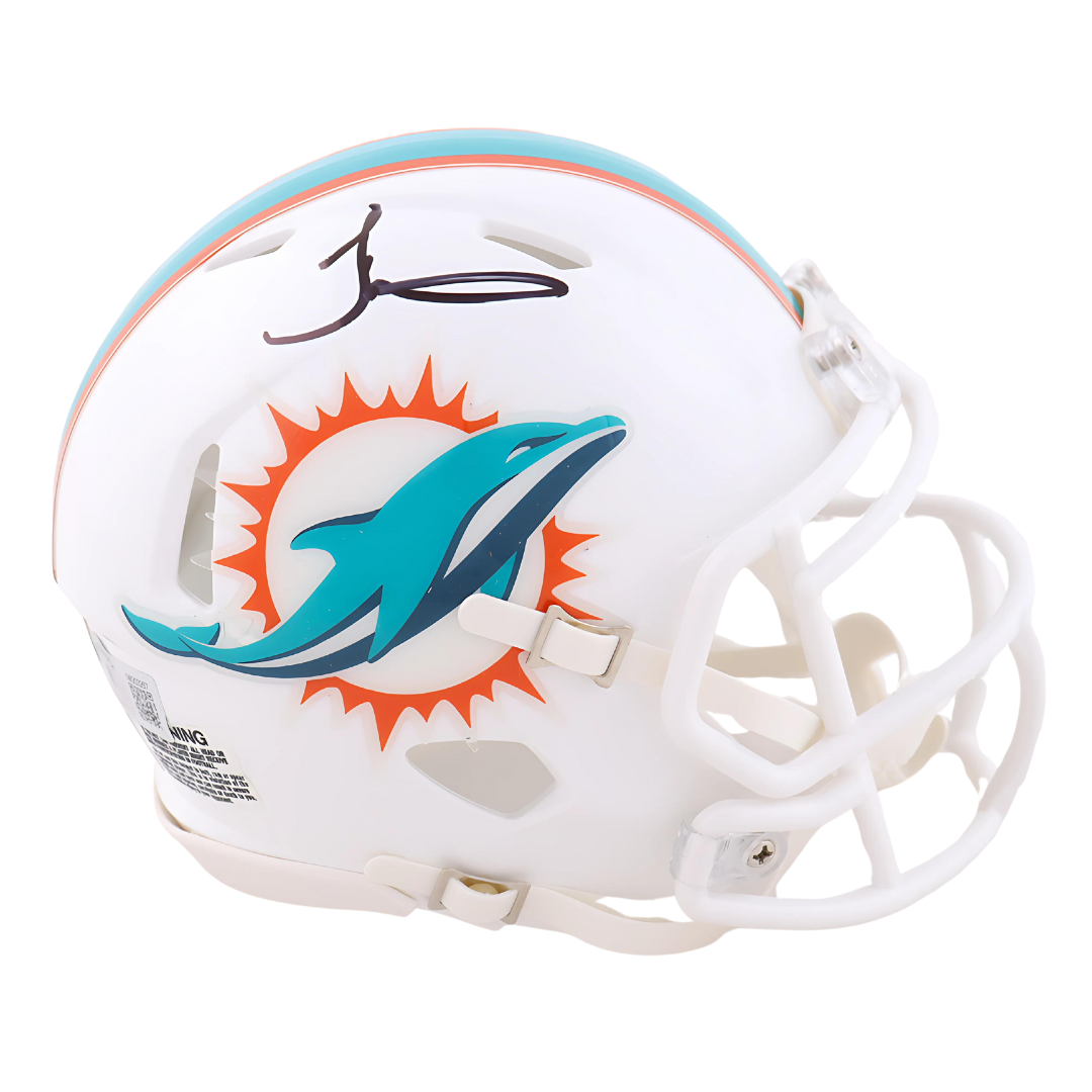 Tyreek Hill Signed Dolphins Mini Helmet