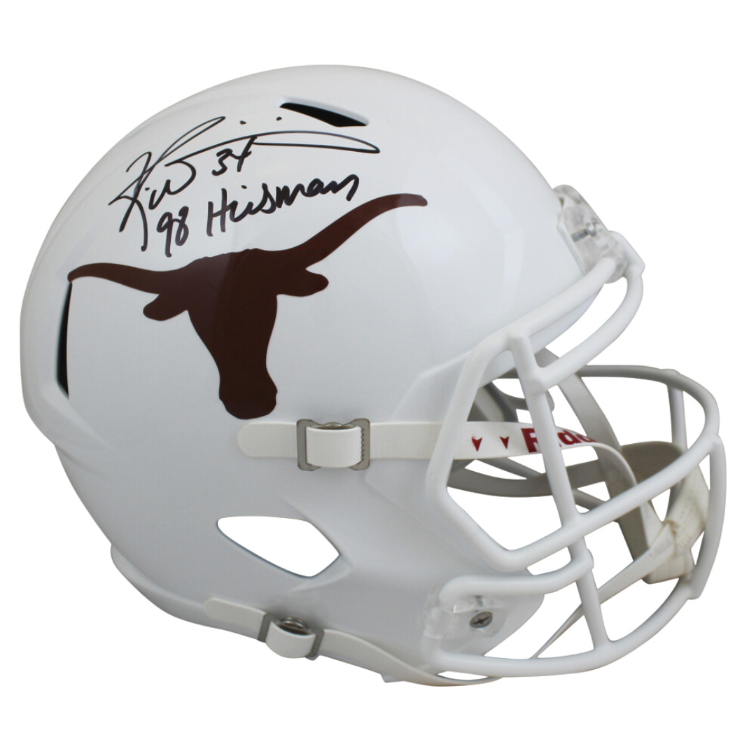 Ricky Williams Signed Texas Longhorns Full-Size Helmet Inscribed "Heisman 98"