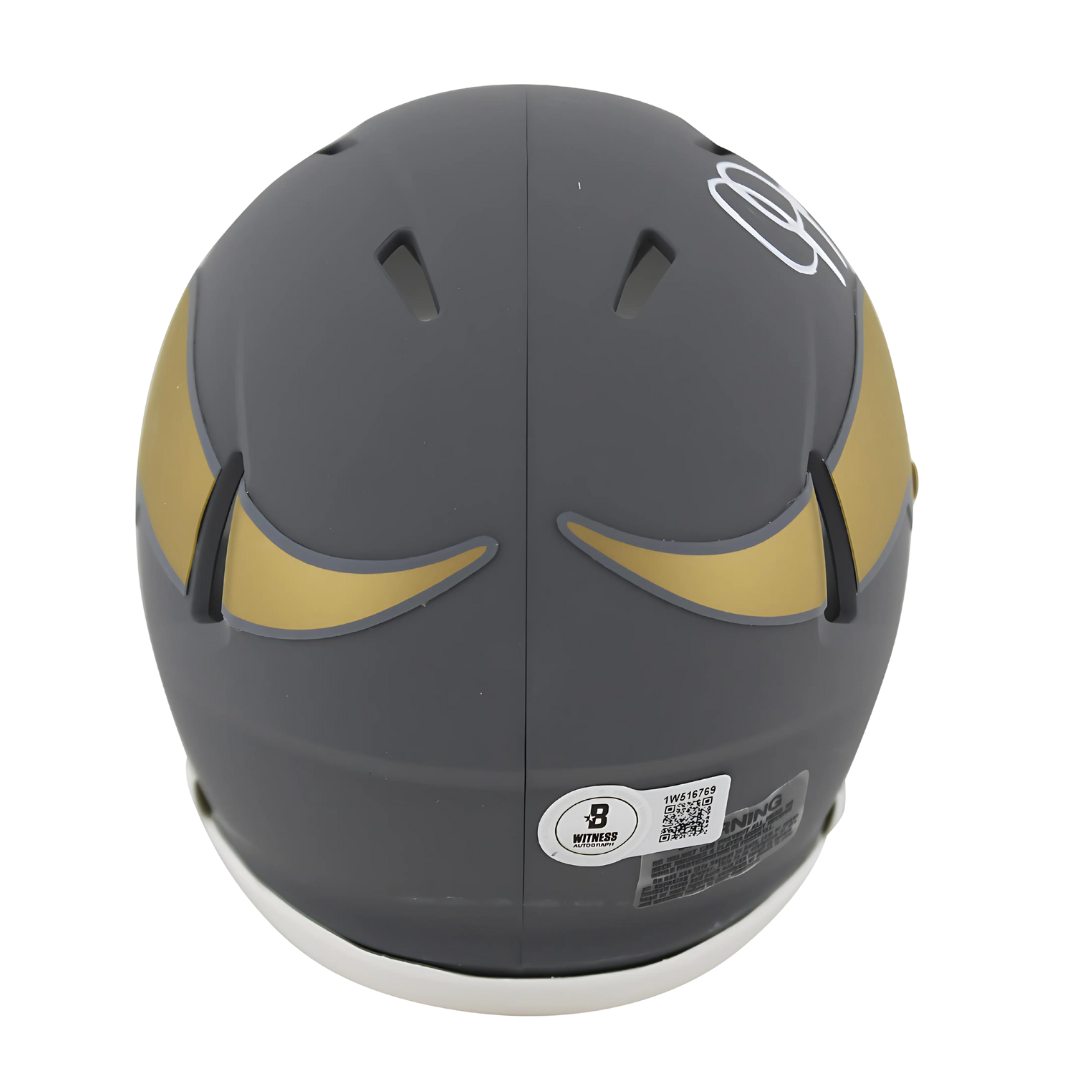 Justin Jefferson Signed Vikings Mini Helmet