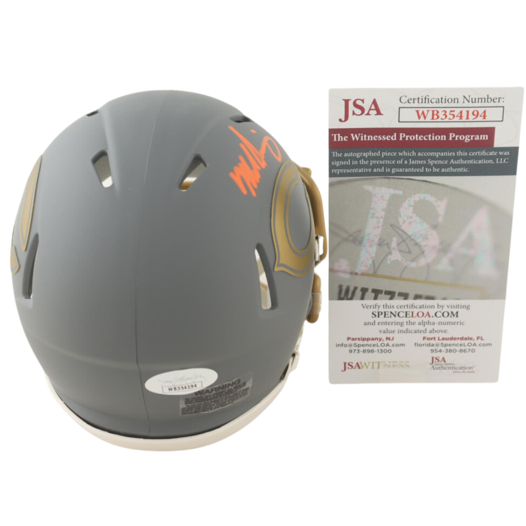 Mike Singletary Signed Bears Mini Helmet