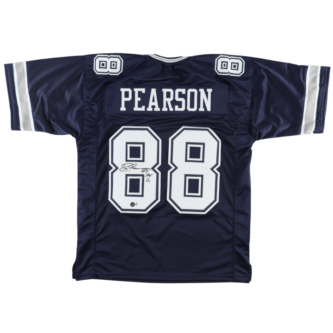 Drew Pearson Signed Jersey Inscribed "HOF 21"