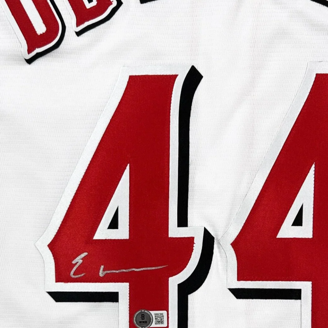 Elly De La Cruz Autographed Reds Home Nike Jersey