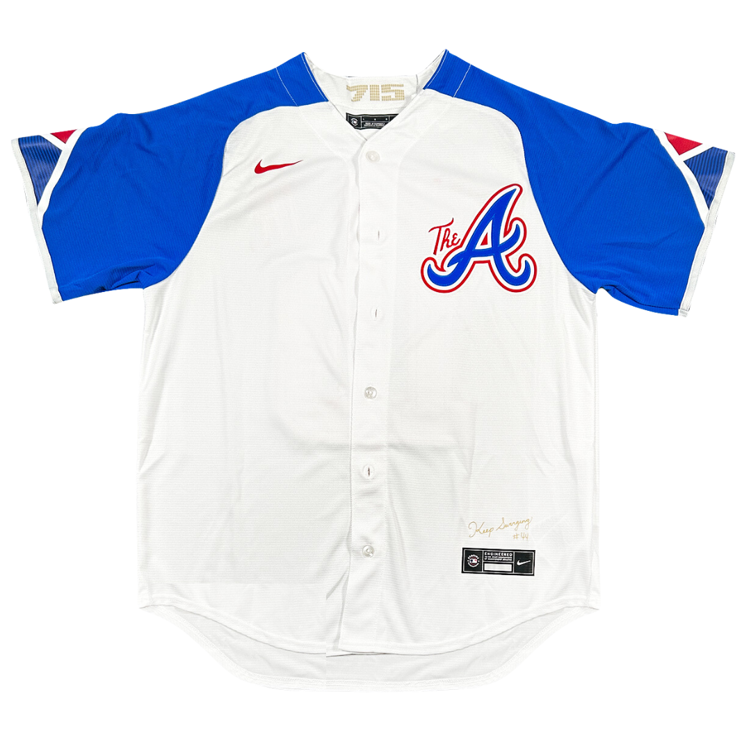 Ronald Acuna Jr. Signed "41HR/73SB, 23 MVP" Nike City Connect Jersey