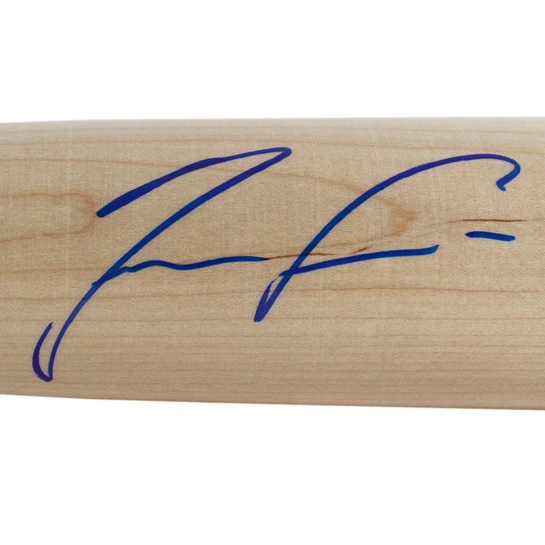 Ronald Acuna Jr. Signed Blonde Louisville Slugger Bat