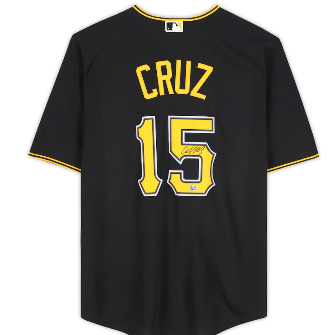 Oneil Cruz Pirates Autographed Authentic Black Nike Jersey
