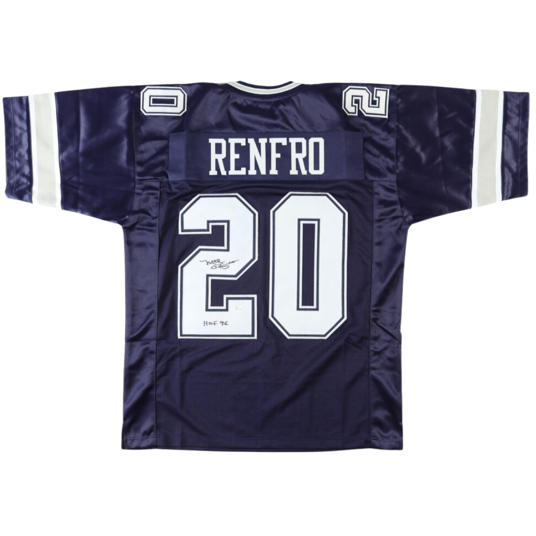 Mel Renfro Signed Jersey Inscribed "HOF 96"