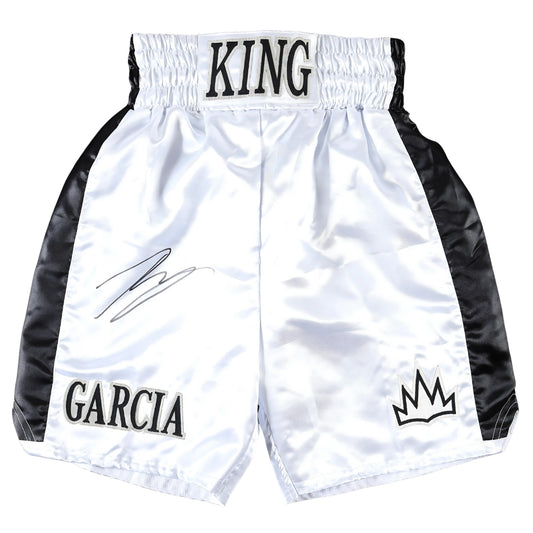 Ryan Garcia Autographed Boxing Trunks "KingRy" Legacy Edition White