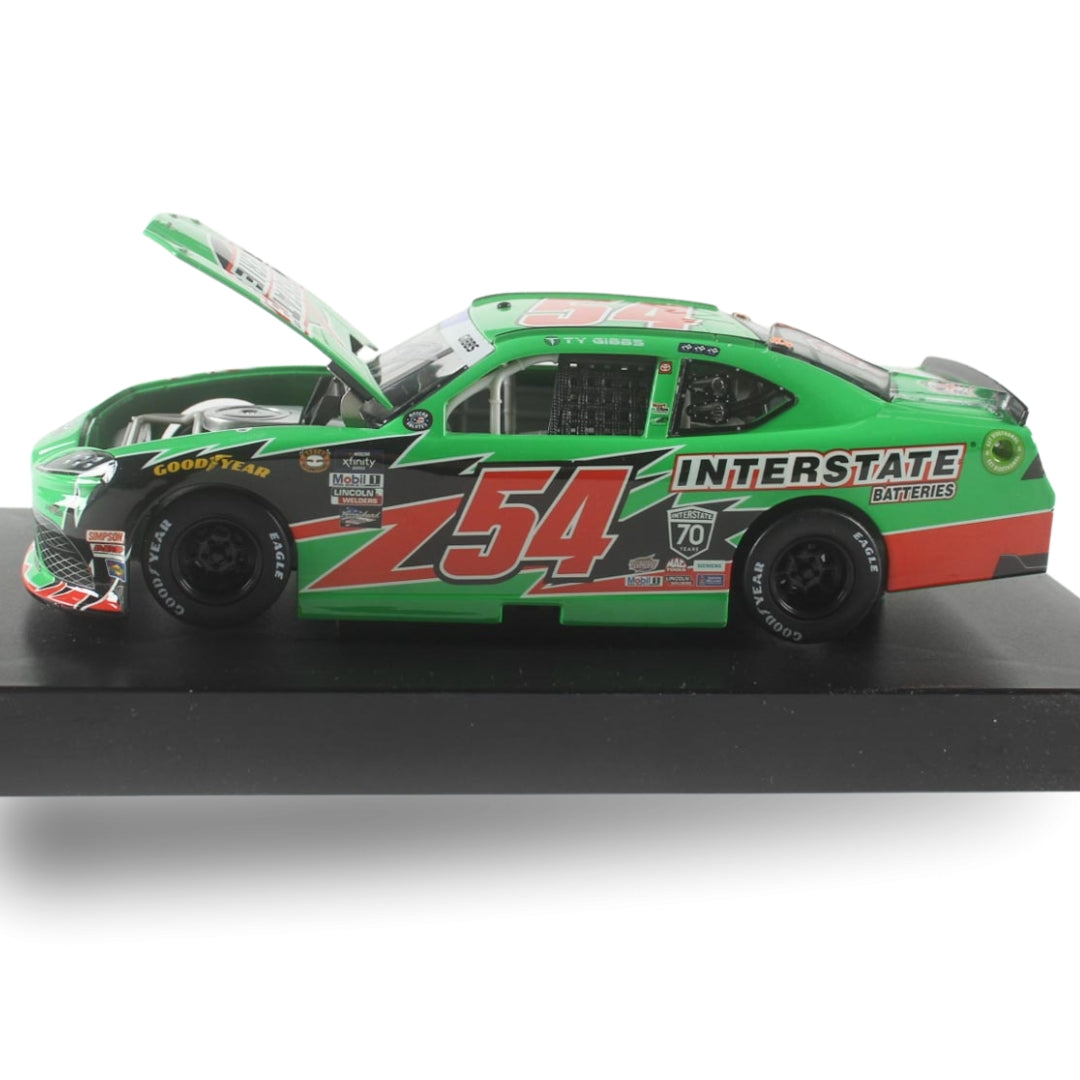 Ty Gibbs autographed 1:24 scale #54 Interstate Batteries 2022 Toyota die-cast