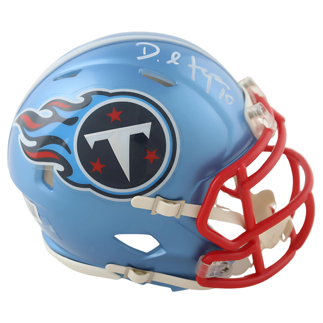 DeAndre Hopkins Signed Titans Alternate Mini Helmet